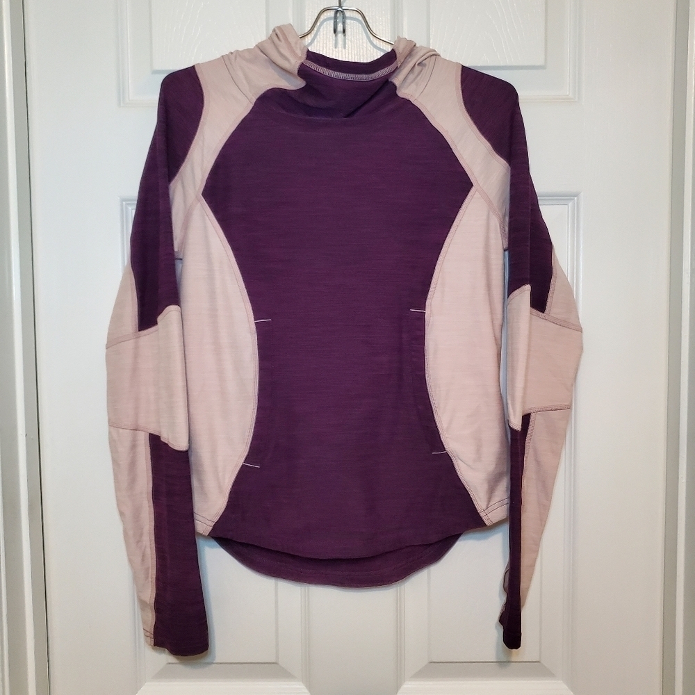 Obermeyer Pink Purple Girls Hoodie Hooded Sweatshirt Sweater Size L Teen 14-16